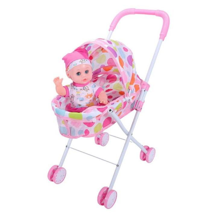 doll-stroller-toy-toddler-doll-stroller-collapsible-doll-car-seat-with-adjustable-canopy-babies-doll-accessories-toy-strollers-for-babies-dolls-for-girls-and-kids-kind