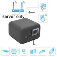 Network Print Server With 1x 10/100 Mbps RJ-45 LAN Port WiFi Network Function USB 2.0 Port BT 4.0 Support For Windows XP Android