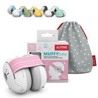 Alpine Hearing Protection Alpine Muffy Baby Ear Protection for Babies and Toddlers up to 36 Months - CE &amp; ANSI Certified - Noise Reduction Earmuffs - Comfortable Baby Headphones Against Hearing Damage &amp; Improves Sleep - Pink