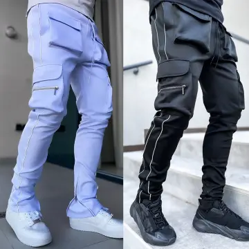 White reflective hot sale cargo pants