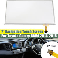 Digitizer กระจกหน้าจอสัมผัสนำทาง7นิ้วสำหรับ Toyota Camry RAV4 2014-2018