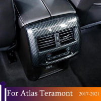 Air Condition Vent Outlet Cover For Volkswagen Atlas Teramont 2017-2020 2021 Interior Rear Armrest Box Frame Trim Accessories