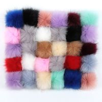 8cm Faux Fox Fur Pompom Fluffly Hairball Plush Fur Hat Ball Pom Poms DIY Handmade Clothing Shoes Bags Knitted Cap Accessories