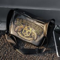 [COD] Design Mens Shoulder Embroidery Satchel Outdoor Messenger Cycling