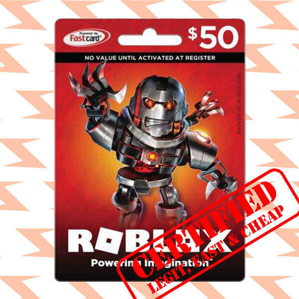 Redeeming Roblox gift card!50$ 