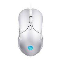 HP มาโครคอมพิวเตอร์แบบมีสาย LED สีสันสดใสมีสาย3200 2400 DPI RGB 6400เมาส์เกมมืออาชีพสำหรับเกมส์พีซีคอมพิวเตอร์