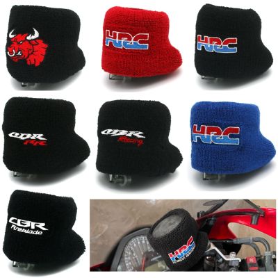 ✓▤♂ Motorcycle 3D HRC Front Fluid Oil Brake Reservoir Cover Sock For Honda CBR 1000RR 600RR 600 F4S F4i 250R 900RR 929 954 CBR650R