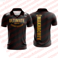 【high quality】  Ufc Premium Mma Sweatshirt Dryfit Mens V-neck Polo Shirt S-6XL