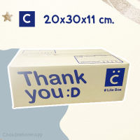 Thank you กล่องไปรษณีย์ เบอร์ C กล่องพัสดุ แพ็ค 10 ใบ