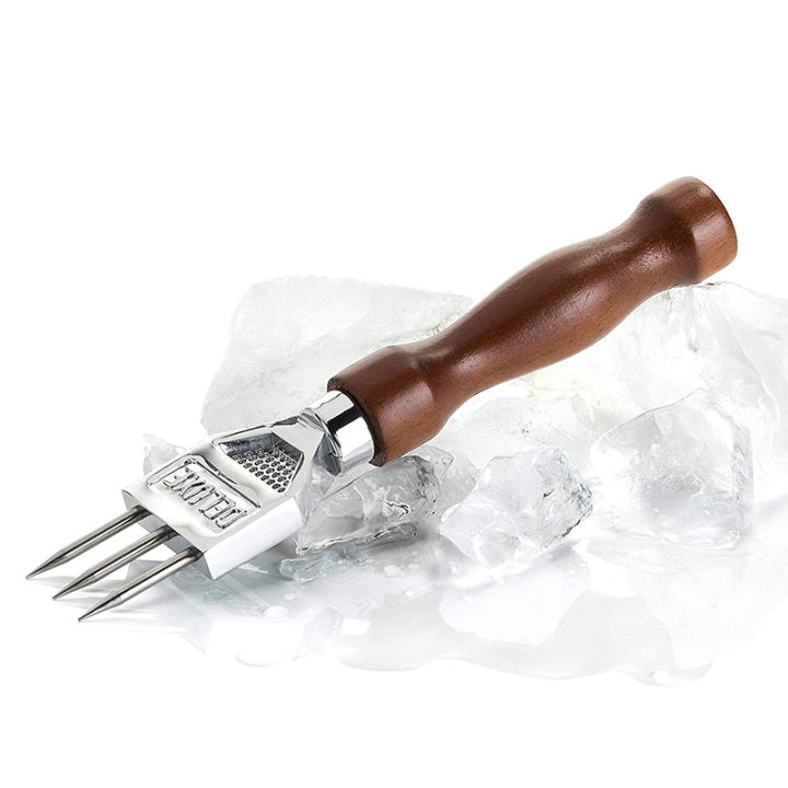 ice-pick-sturdy-ice-chipper-with-solid-wood-handle-304-stainless-steel-three-pronged-ice-crusher-for-cocktail-bartender