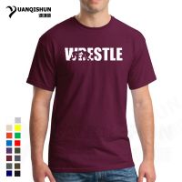 Wrestle T-Shirt Summer 16 Colors Fashion MenS Wrestle Letter Printing Tshirt Fashion Design Streetwear Hip Hop O-Neck Tops Tee