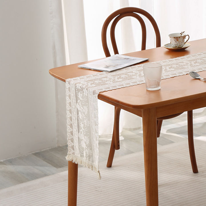 ผ้าคลุมโต๊ะผ้าปูโต๊ะทานข้าวตกแต่งโต๊ะกาแฟธงผ้าปูโต๊ะกลวงลูกไม้แบบย้อนยุค