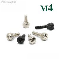 M4 Phillips Thumb Screws Nickel/Black Zinc Plated Computer PC Case Hand Tighten Screws Length 8-16mm