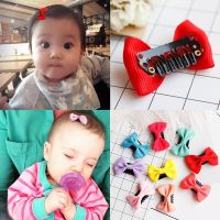 10/20Pcs Baby Mini Small Bow Hair Clips Hairpins Safety Cute Hair Pins Ribbon Barrettes for Children Girls Kids Hair Accessories