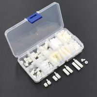 200PCS/LOT M3 Nylon White M-F Hex Spacers Screw Nut Male Female Screw Assortment Kit Stand off Set M3x6mm M3x10 M3x15 M3x20mm