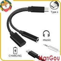 ManGou USB-C C ถึง3.5Mm Aux 2 In 1 Headphone Jack FAST Aux  C ถึง3.5mm Aux 2 In 1