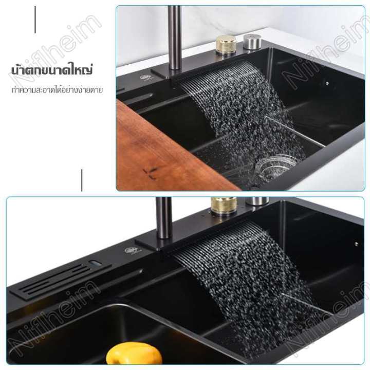 อ่างล้างจาน-ซิงค์ล้างจาน-อ่างล้างจานพร้อมที่วางมีด-kitchen-sink-ซิ้งล้างจาน-ซิงค์ล้างจาน-อ่างล้างจานสแตนเลส-80-46ซม