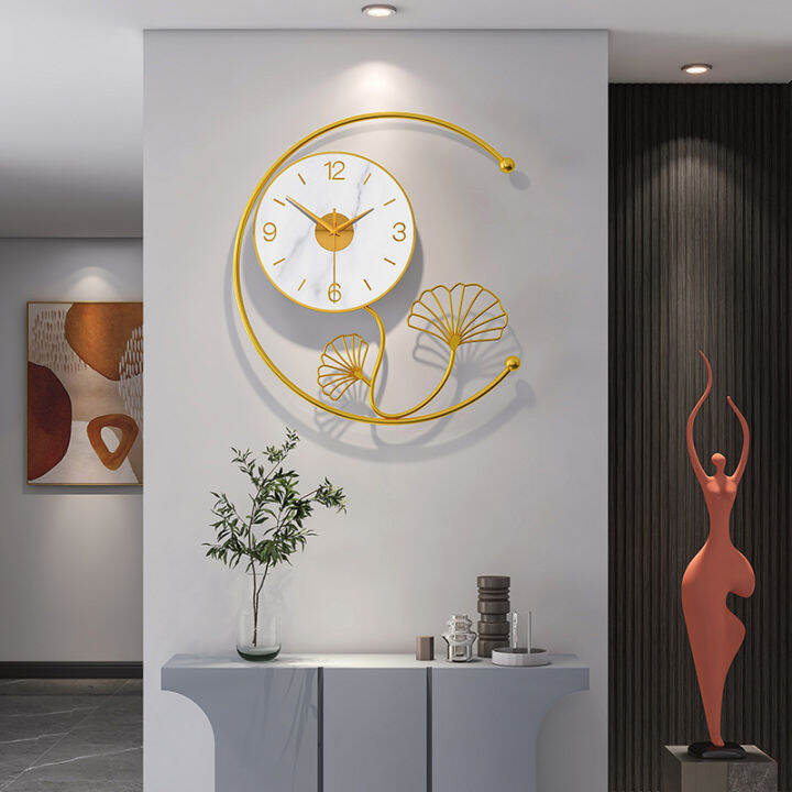 Light Luxury Restaurant Highend Clock Modern Home Background