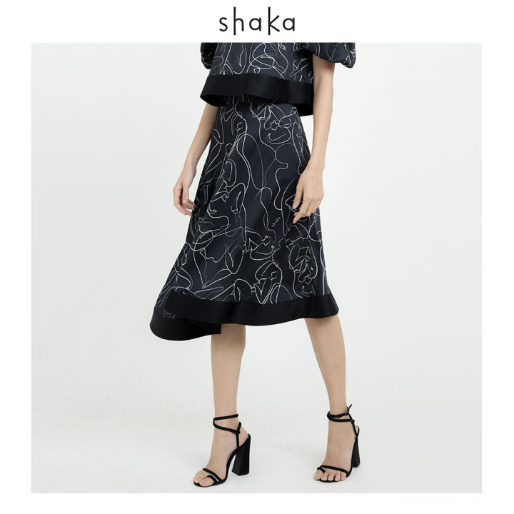 aw21-lady-contour-midi-flare-skirt-กระโปรงบาน-sk-a211114