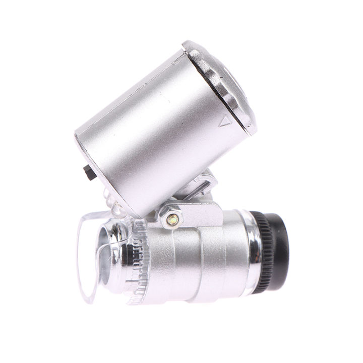 zhiwen-กล้องจุลทรรศน์ส่องสว่างแบบพกพา60x-แว่นขยายแอลอีดีพกพาขนาดเล็กมือถือแว่นขยาย