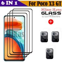 【ขาย】 Xiaomi กระจกนิรภัยสำหรับแก้วปกป้องหน้าจอ Poco X3 GT สำหรับ Xiaomi Poco X3 GT ฟิล์มกล้องสำหรับ Xiaomi Poco X3 GT