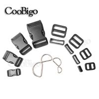 【cw】 5 Collar Buckle Set Tri Glide Slider D Side Release Fastener Dog Harness 10/15/20/25mm