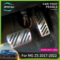 เคสไอแพดที่เหยียบรถยนต์สำหรับ MG ZS EV อุปกรณ์2022 ~ 2017 ZX EZS ZST ZS11เบรครถแป้นคลัทช์แผ่นกันลื่นตกแต่ง