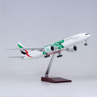 Emirates Airlines  Boeing 777-300LR High Quality 49cm Aircraft Display Model With LED Cabin/Cockpit Lights with  Stand