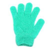 「COD+มีของพร้อมส่ง」Exfoliating Glove Polyester 5‑Finger Design Body Scrub Wash Mitt สำหรับการทำความสะอาดอย่างล้ำลึก