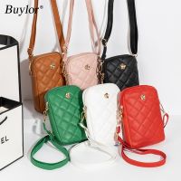 hot【DT】❅❁  Buylor Fashion Womens Embroidery Shoulder Leather Clutch Wallets Crossbody Messenger