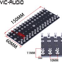 1PC 30 Lug Turret Board Slotted DIY Audio Strip Tag Terminal Lug Board For Hifi Vintage Vacuum Tube Amplifier 150x60x2mm 75hole