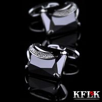 KFLK Jewelry fashion shirt cufflinks for men 39;s Gifts Brand cuff buttons Black cuff links High Quality abotoaduras guests