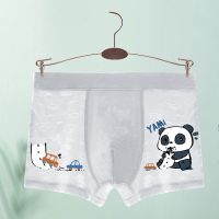 【Ready】? Childrens modal underwear boys summer thin section breathable cartoon boxer shorts for small and medium-sized children and big children without butt pockets