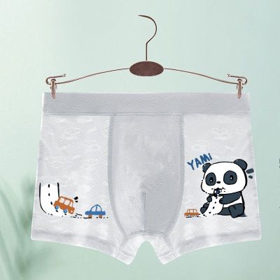 【Ready】🌈 Childrens modal underwear boys summer thin section breathable cartoon boxer shorts for small and medium-sized children and big children without butt pockets