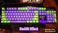 104 Keys EVA Purple PBT Backlit Keycap Keycaps Key caps ANSI Layout OEM Profile for Cherry MX Gaming Mechanical Keyboard ของขวัญ gift