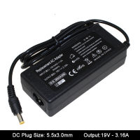 19V 3.16A 5.5x3.0มม. อะแดปเตอร์จ่ายไฟ AC สำหรับ Samsung NP300V5A RV411 R428 RV415 R530 RV515 R540 R510 R522ชาร์จแล็ปท็อป