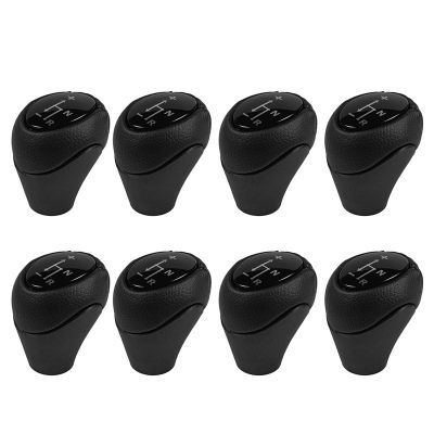 5X Leather Automatic Gear Shift Knob Lever Shifter for Mercedes Benz Smart Fortwo Roadster 450 451 Brabus Fortwo