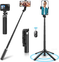 FGCLSY 2023ใหม่มินิ Selfie Stick ขาตั้งกล้องที่มีการอัพเกรดระยะไกล Quadripod การออกแบบ40 "ยืดการควบคุมบลูทูธแบบชาร์จไฟได้