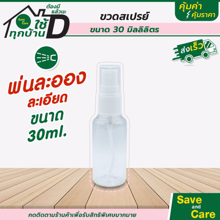 ขวดสเปรย์แบบพกพา-ขนาด-100ml-ฟ็อกกี้-ขวดสเปรย์พลาสติกใส-saveandcare