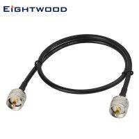 Eightwood UHF Male PL-259 to UHF Male PL-259 Pigtail RG58 Extension Cable 2m for Ham Radio Transceiver Scanner Antenna SWR METER