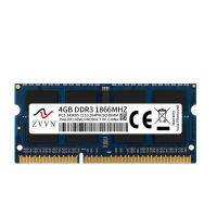 ZVVN 4GB DDR3 1866MHz PC3-14900S 3S4L18C10ZV01 204Pin CL10 SODIMM Laptop Memory Blue