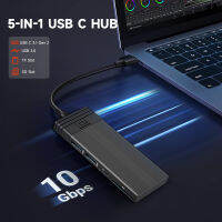 jianzhifen KingSpec กล่อง USB ฮับ5-In-1แท่นวางมือถือ USB C 3.1 HUB รองรับ HUB 2.0 TF การ์ดตัวอ่าน SD สำหรับ M.2กล่อง SATA NVMe