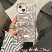 ?ส่งจากไทยใน24ชม.?เคสไอโฟน 14 13 12 11 Pro Max เคส iPhone 11 พกง่ายๆ วัสดุชุบไฟฟ้า โบว์ การป้องกันการตก Case