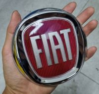 โลโก้ เฟียต แดงขอบเงิน ขนาด 12 * 12 cm FIAT logo Grille Emblem for 500x 500l Ducato 250 Tipo 356