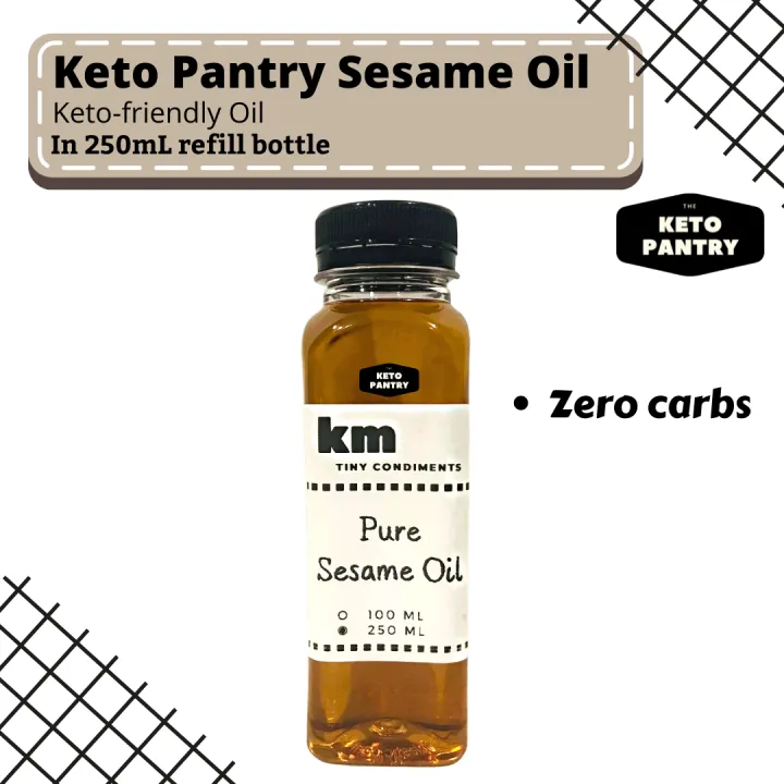 Keto Pantry Pure Sesame Oil in 100mL and 250mL Refill Bottles Lazada PH
