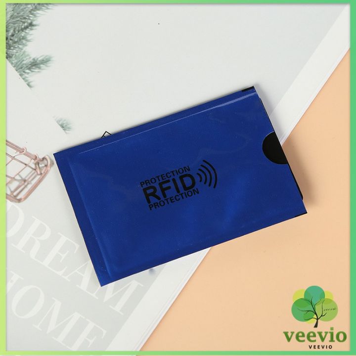 veevio-ซองอลูมิเนียมใส่บัตรเครดิต-กันขโมยข้อมูล-rfid-กันขโมย-ปลอกการ์ดฟอยล์-bank-card-case