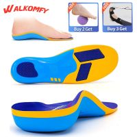 Walkomfy Plantar Fasciitis Pain Relief Orthopedic Insoles For High Arch Support Flat Feet Heel Pain For Work Gel Shoe Insoles