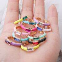 【CC】 NeeFuWoFu Rings Glass Multicolor 34 Colors Adjustable Paved With Stone Fashion Wed Engage