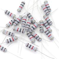 20pcs 1W 5 Carbon film resistor 1R 1M 10R 22R 47R 51R 100R 150R 220R 470R 1K 2K 4.7K 10K 22K 47K 750K Ohm different resistors