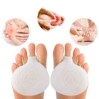 2pcs Soft Silicone Forefoot Shoes Cushion Pads Women High Heels Insoles Non Slip Pain Relief Foot Care Tool Toe Insert Protector